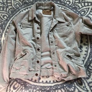 Levi’s Straus Corduroy Light ivory cream/tan Jacket size 8/10 misses